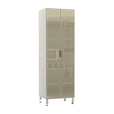 Imagem de Paneleiro 70Cm Duplo 2 Portas Bronze Lis Legno Crema