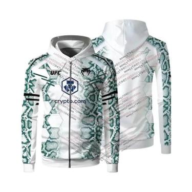 Imagem de Jaqueta Masculina Com Zíper E Capuz UFC 2026 Nurmagomedov Extreme Boxi