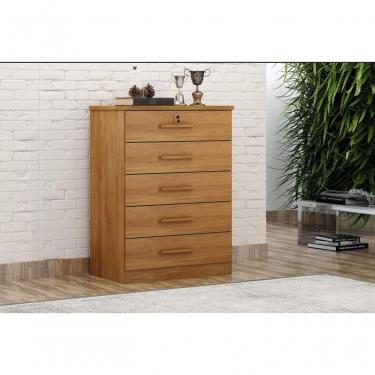 Imagem de Comoda Novo Horizonte Austria 5 Gavetas Cumaru S/voltagem