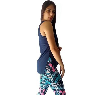 Imagem de Regata feminina fitness blusa tapa bumbum camiseta conforto-Feminino