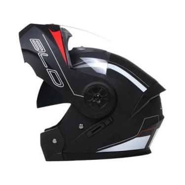 Imagem de Capacete De Motocross Unissex Com Lentes Duplas, Modular, Flip-up, Int