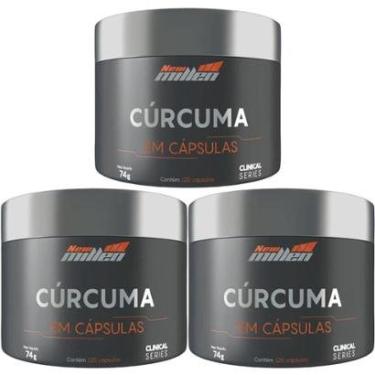 Imagem de Kit 3X Cúrcuma - 120 Cápsulas - New Millen-Masculino