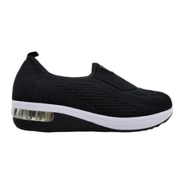 Imagem de Tênis Casual Feminino Modare Slip On Com Elástico Gel Anti Impacto Tecido Linho Lisboa...