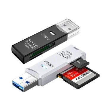 Imagem de Leitor De Cartão USB 3.0 De Alta Velocidade 2 Peças Adaptador De Cartã