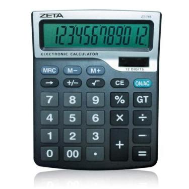 Imagem de Calculadora de Mesa Zeta 12 Dígitos ZT745