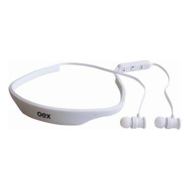 Imagem de Fone De Ouvido Bluetooth Esportivo Branco Oex Hs302