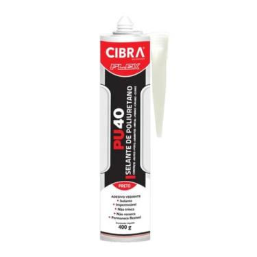 Imagem de Cola Selante PU40 Pisos Calhas Cubas Metal Rufos PRETO 400gr - CIBRAFL
