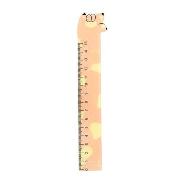 Imagem de Régua plástica 15 cm Pet BRW Cor:Rosa, Rosa