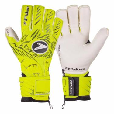 Imagem de Luva de Goleiro Campo Profissional Poker Champion 8 Extended, Amarelo,