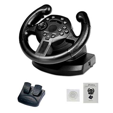 Volante de PC, roda de jogo de corrida USB programável de rotação de 180  graus, com pedal de mola, para PS4, para PS3, para XBOX One, para XBOX 360,  para Switch, PC 