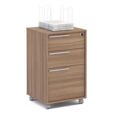 Imagem de Gaveteiro Politorno Maia com 3 Gavetas e Chave