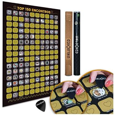 Imagem de Mapa de Raspar Top 150 Encontros 60x42 Sem moldura