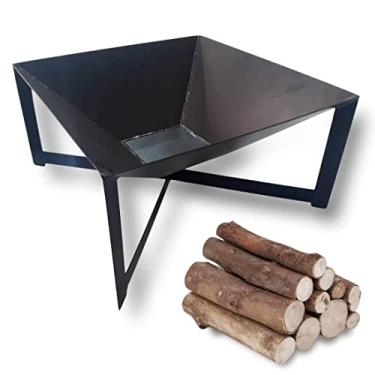 Imagem de Lareira A Lenha Área Externa Jardim Pintura Eletroestática