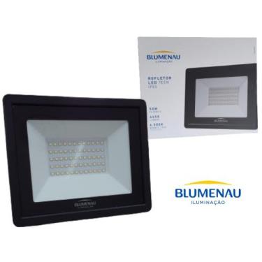 Imagem de Refletor Led 50W 6500K Branco Frio Bivolt Prova D' Água Ip65 Blumenau