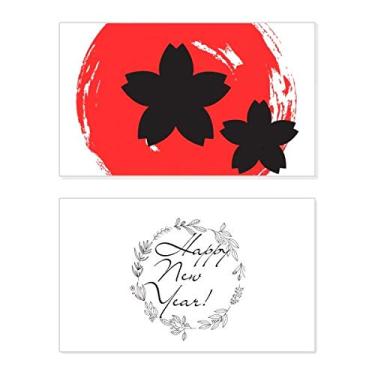 Imagem de Pintura abstrata com pincel, festival de ano novo japonês, cartão de felicitações, mensagem de abençoamento presente