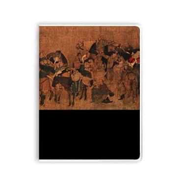 Imagem de Diário de capa macia Tea Horse Road Pintura chinesa Caderno de seda, capa de goma