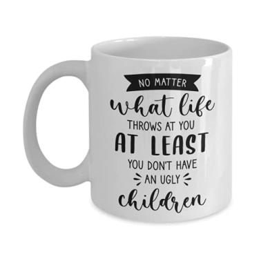 Imagem de Caneca para crianças feias – Presentes para a mamãe – Presentes para o papai – Ideia de presente de Dia das Mães – Ideia de presente para o seu filho – Caneca de café de 325 ml