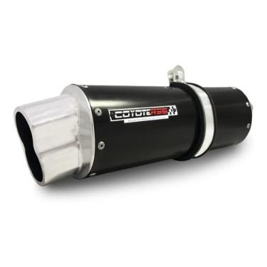 Imagem de Escape/Ponteira Coyote RS5 Boca 8 Aluminio Oval - N-Max 160 ano 2021 Diante - Preto