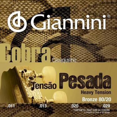 Imagem de Encordoamento Giannini Cavaco Bronze 80/20 Pesado Cc82h - I-4 / 16