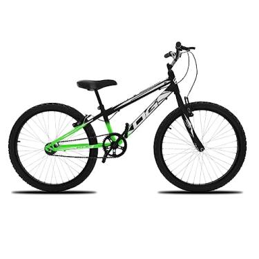 Imagem de Bicicleta Infantil Aro 24 KOG Masculina Com Freio V-Brake, Verde Degrade e Branco