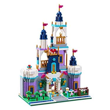 Imagem de JUNIPI O Castelo Roxo Micro Construção Mini Blocos para Anúncio