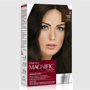 Imagem de Kit Coloração Amend Magnific Color 3 Castanho Escuro - 200g