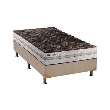 Imagem de  Cama Box Solteiro: Colchão Espuma D33 Paropas Pasquale Plus + Base CRC Suede Clean(88x188)
