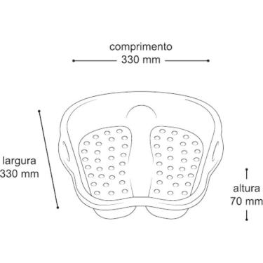 Imagem de Bacia Para Pés Pedicure Spa Relaxamento Escalda Pés Limpeza