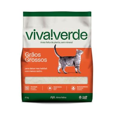 Imagem de Viva Verde Areia Higiênica Biodegradável para Gatos Grãos Grossos 4kg
