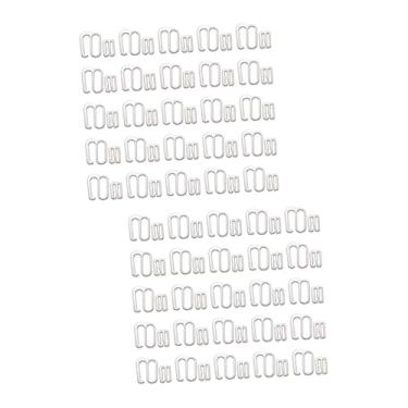 Imagem de Operitacx 100 Peças clipe de sutiã nadador acessórios de alça de sutiã ganchos de fecho topos metálico sutiãs bom fecho de sutiã fivela de sutiã antiderrapante botão chinelos roupa íntima
