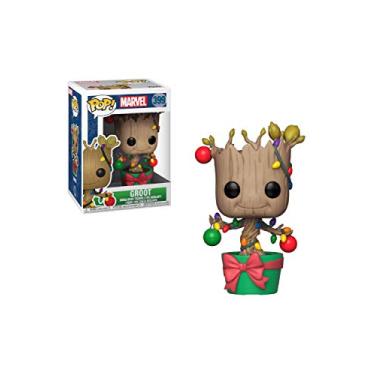 Imagem de FUNKO POP! MARVEL: Holiday - Groot w/ Lights & Ornaments