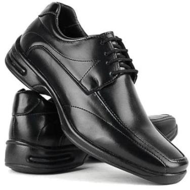 Imagem de Sapato Social Atria Confort Couro Palmilha Gel Ortopédica Masculino-Masculino