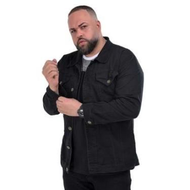 Imagem de Jaqueta masculina jeans plus size-Masculino