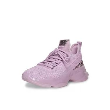 Imagem de Steve Madden Tênis feminino Maxima, sapatos casuais com cadarço para uso diário, Lilás, 6