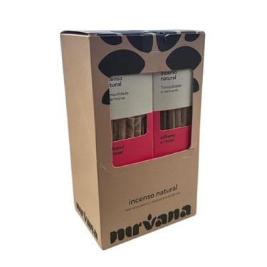 Imagem de META ATACADO, Incenso Nirvana Olíbano e Rosas Natural 12 cxs C/9 Varetas