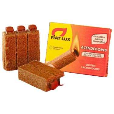 Imagem de Acendedores de Carvão e Lenha Bastão, Pacote com 5 Unidades