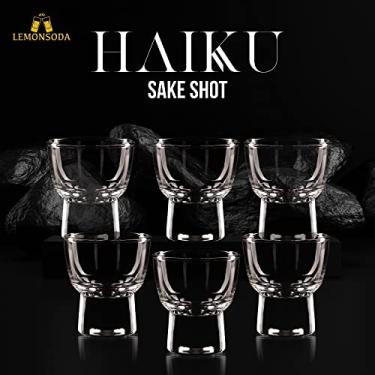 Imagem de LEMONSODA Copos de dose de saquê Haiku – Conjunto de 6 (60 ml/59 ml)