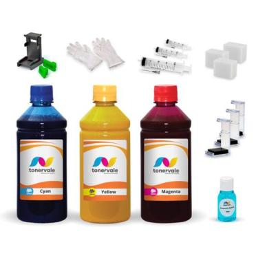 Imagem de Kit 3 Tinta Compatível Para Lexmark Z25 16 17 e 26 27 250ml - Toner Va