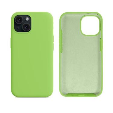Imagem de Capinha Compatível com iPhone 15 Silicone com Interior Aveludado Premi