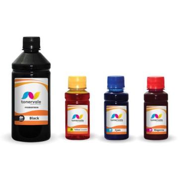 Imagem de 4 Tinta Para HP Smart Tank 517 617 502 800ml BK Pigmentado - Toner Val