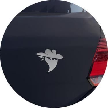 Imagem de Adesivo de Carro Sertanejo Cowboy Bandido - Cor Prata - Melhor Adesivo