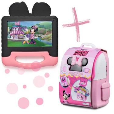 Imagem de Tablet Minnie 4GB RAM 64GB Android 13 Quad Core Wi-fi + Case + Mochila