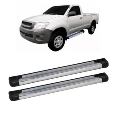 Imagem de Estribo Hilux 2016 em diante Cabine Simples Cromado Aluminio - CCF