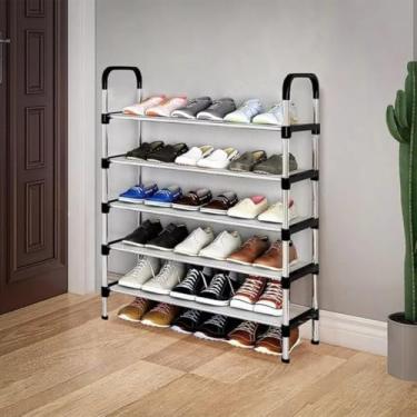 Imagem de Sapateira Prateleira Multiuso Vertical para Entrada 5 andares 15 pares Organizador Sapatos Multiuso