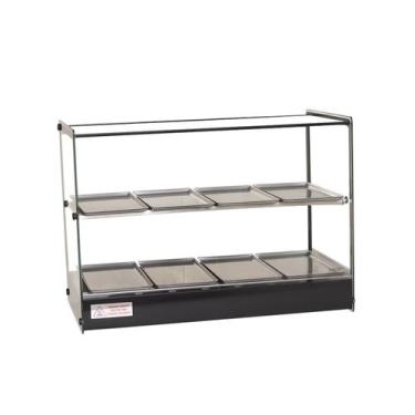 Imagem de Estufa Vitrine Quadrada Dupla Salgados 8 Bandejas EVR Titã - Tita, 110