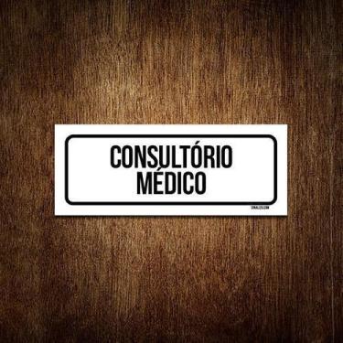 Imagem de Placa Sinalização - Setor Consultório Médico (23X9) - Sinalizo.Com