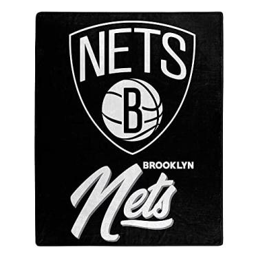 Imagem de NORTHWEST Cobertor NBA Brooklyn Nets Raschel, 127 cm x 152 cm, assinatura