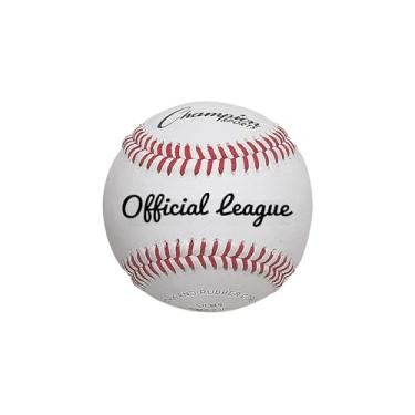 Imagem de Champion Sports Conjunto de beisebol de couro: dúzia de bolas de beisebol oficiais de couro genuíno para treinamento de prática ou jogo real - OLB5 pacote com 12