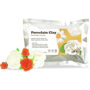 Imagem de MODOH Argila de porcelana flexível Air Dry, branca, 500 g