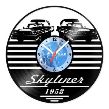 Imagem de Relógio De Parede Disco Vinil Carros - Ford Skyliner - VCA-039 - Moder
